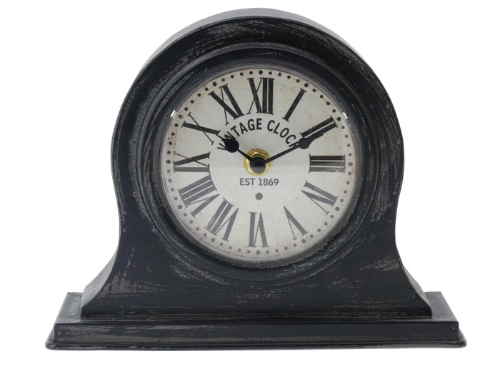 Clock Table 21x17cm Blck 84915