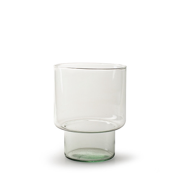 Glass eco vase straight d15 20cm