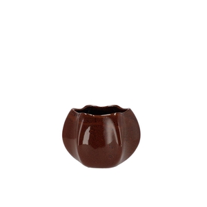 Annecy Brown Pot Structure 14x14x11cm