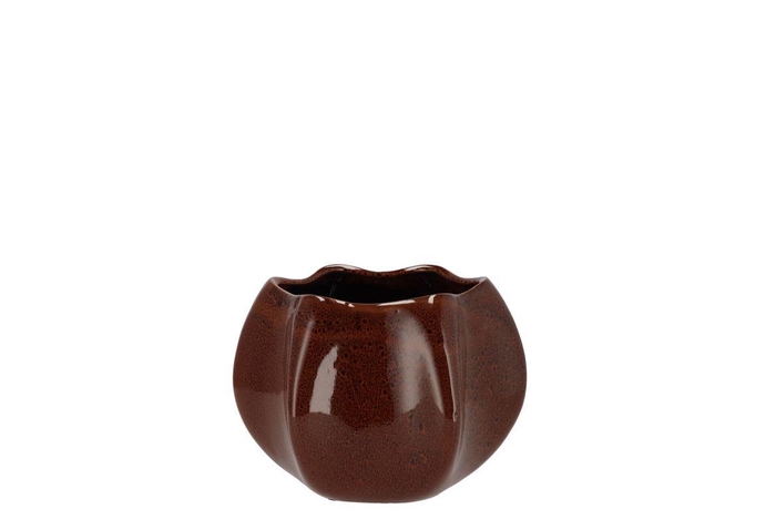 <h4>Annecy Brown Pot Structure 14x14x11cm</h4>