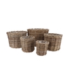 Rattan Ivy Natural Cilinder Set 5 17x17/23x20/27x23/34x26/40