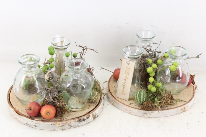 <h4>arr2 MB - Hout schijf 3fles herfst</h4>