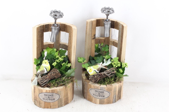 <h4>arr2 TD - Houten waterput - wit</h4>