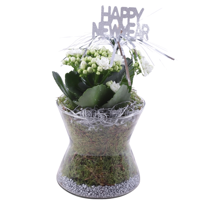 <h4>New Year Arr. Indoor Glass Hourglass Ø13cm 1PP</h4>