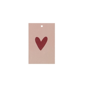 Gift Bouquet Card Heart Sand 6x9cm P/25