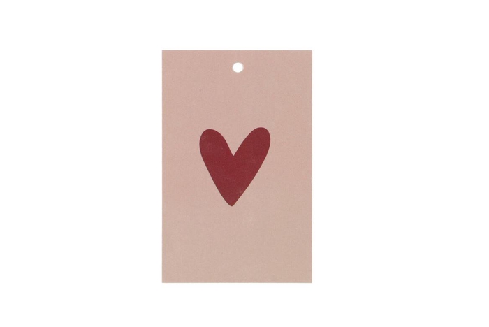 <h4>Gift Bouquet Card Heart Sand 6x9cm P/25</h4>