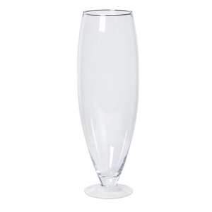 Glass vase Barbara/foot d17/22*67cm