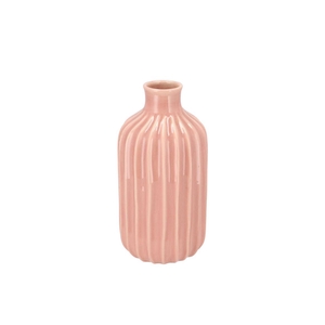 Gia Old Pink Stripe Vase 15x15x28cm Nm