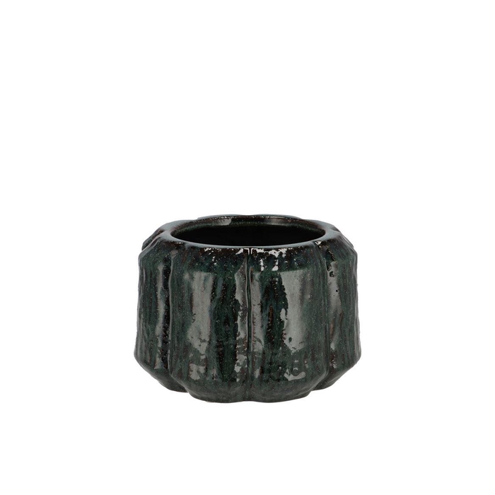 <h4>Kiran Majestic Dark Green Pot 9x9x7cm</h4>