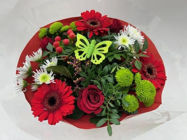 <h4>Boeket Biedermeier rood</h4>