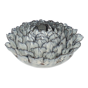 DF03-731110400 - Vase Lotus d19xh8.5 light blue