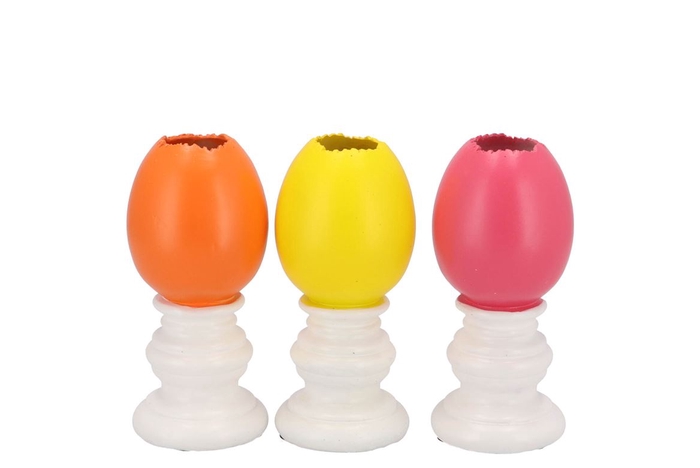 <h4>Easter Egg Trophy Dutch Orange Mix Vase Ass 6x6x11cm</h4>