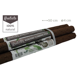 Kratiste Biodegradable climbing pole 50 cm - Ø 4 cm - bundle of 5 pieces