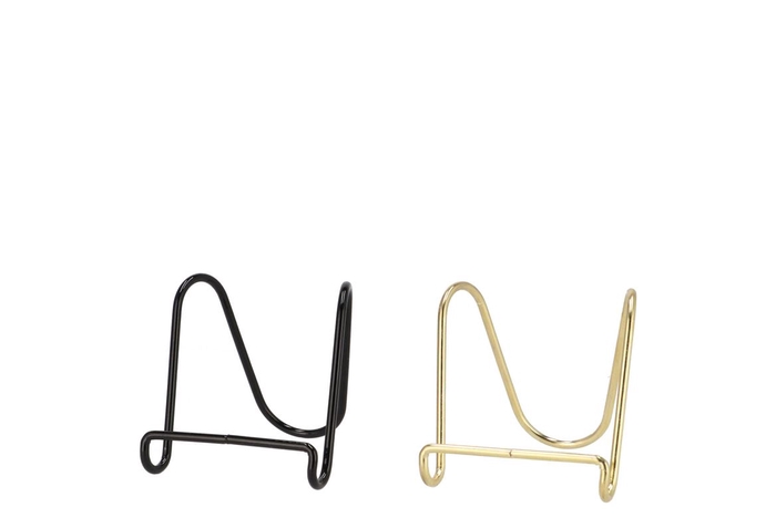 <h4>Tile Rack Gold Black Metal Ass 8x10x9cm</h4>