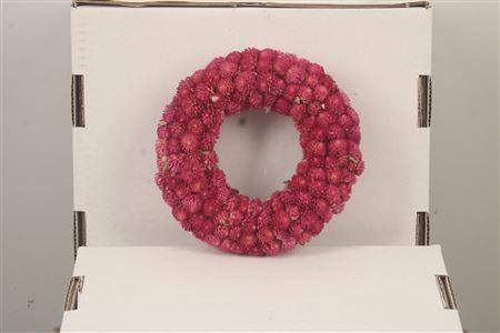 <h4>Wreath Gomphrena Pink 15cm</h4>