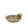 Iron Stone Bird Bowl Glazed Sand 23x5cm