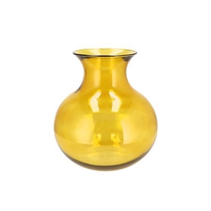 MIRA YELLOW GLASS CONE NECK SPHERE