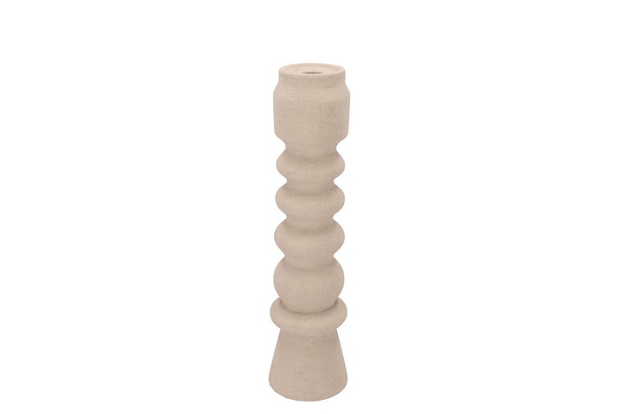 <h4>Florence Sand Candle H Swirl 10x10x39cm</h4>