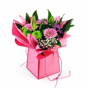 Aqua-Bulle Bieder in tas roze