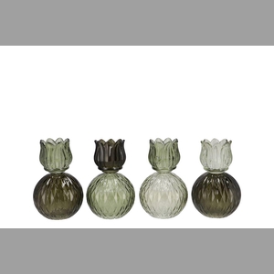 Bicolore Summer Green Mix Tulip T-light Ass 11x17cm Nm