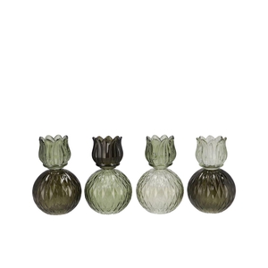 Bicolore Summer Green Mix Tulip T-light Ass 11x17cm Nm