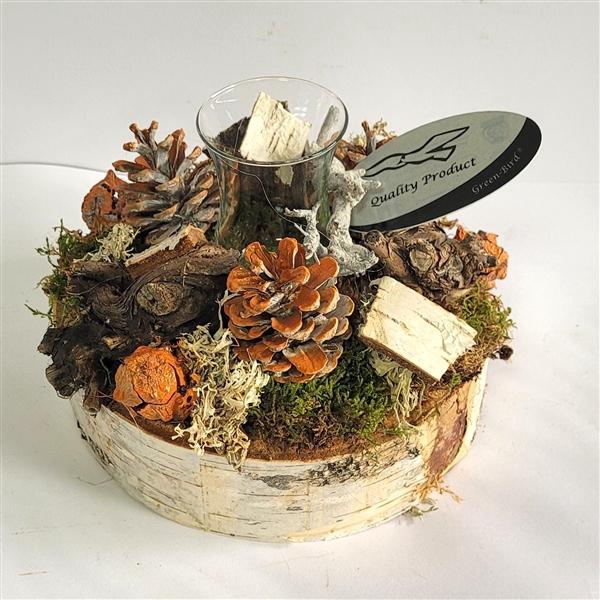 <h4>Kerst Arrangement Rond NR 1.1 Oranje</h4>