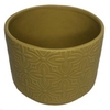 VASO DE CERAMICA P/ORQUIDEAS 13X16,5CM - AMARELO 34445 IMP