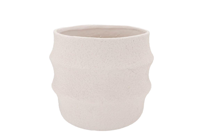 Cascais White Pot 20x20x18cm