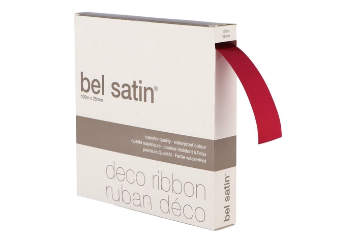 <h4>Ribbon Satin 14 Azalea 100m X 25mm P/1 Nm</h4>
