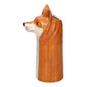 DF03-666310100 - Vase Fox 5.5x4.5x10 orange