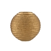 Inga Jada Gold Oval Vase Wave 41x14x39cm