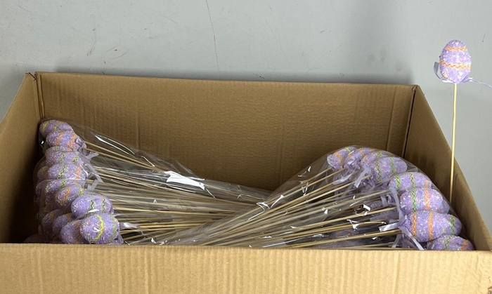 Stick Egg  Easter Party Purple