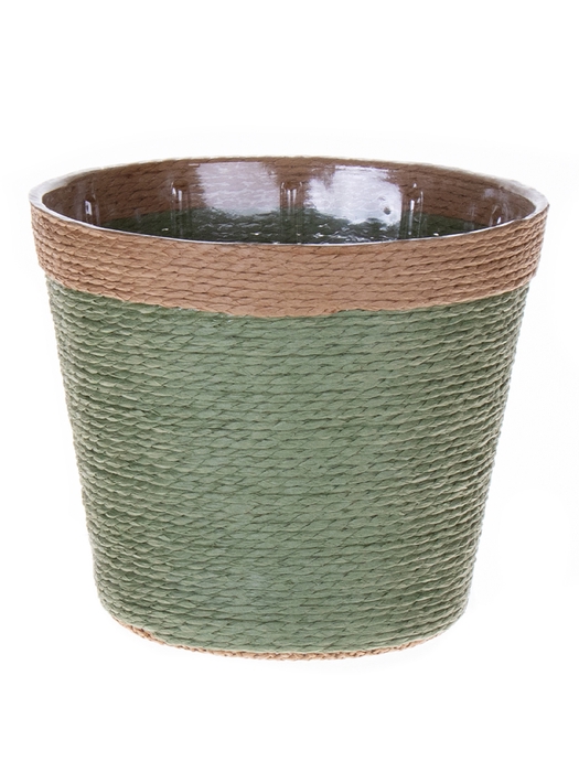 <h4>DF06-590522567 - Basket Riley d15.5xh13 green/natural</h4>