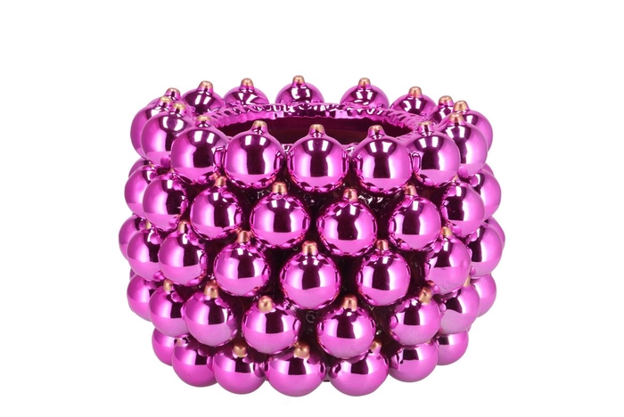 <h4>Christmasball Fuchsia Pot 22x22x15cm</h4>