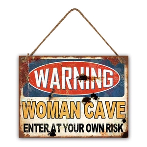 Wall Hanger Mtl Womancave 9799