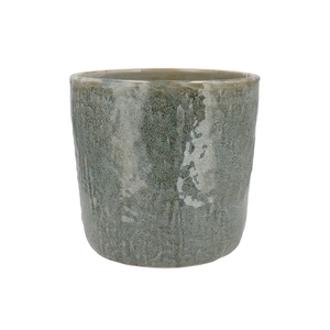 Iron Stone Light Blue Glazed Pot 24x23cm