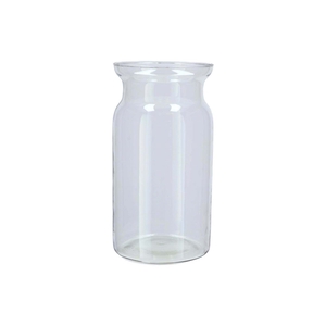 Glass Milk Bottle Roca Clear 16x30cm