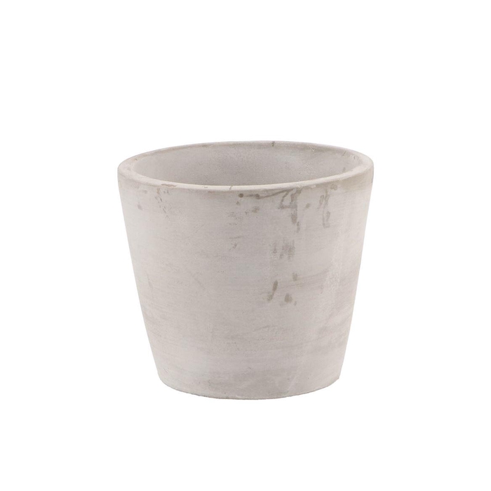 <h4>Concrete Pot Round Grey 14x12cm</h4>
