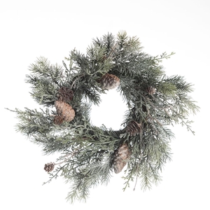 AF Wreath Pine Cedar Cone Fro