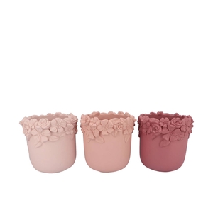 Gigi Dutch Pink Mix Flower Pot Ass 27x27x25m