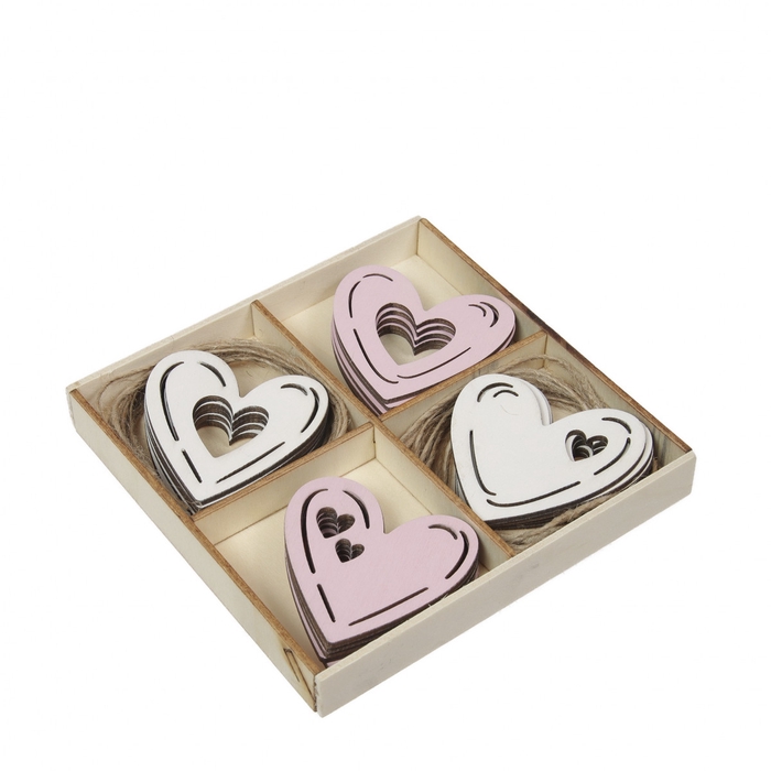 <h4>Valentine Deco heart 6cm x20</h4>