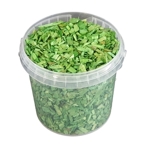 Wood chips 1 ltr bucket Light Green