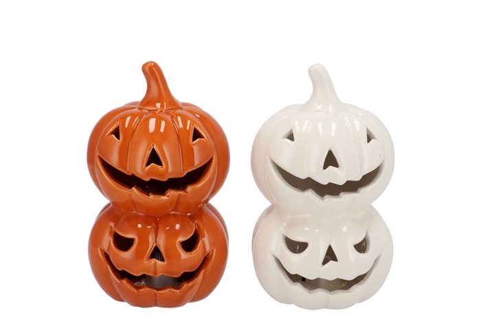 <h4>Jolie Scottish Orange Pumpkin Led Light 9x9x15cm</h4>