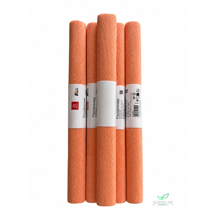 <h4>FLORISTENCREPE 50CM*2,5M SALMON 5 ROLLEN</h4>