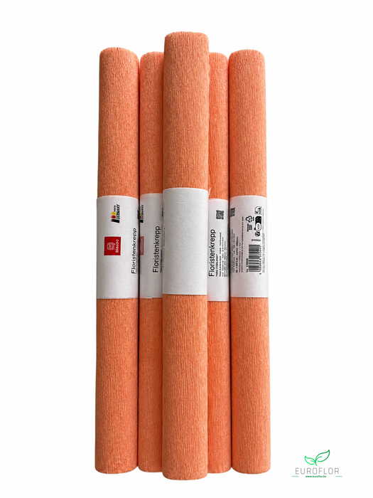 FLORISTENCREPE 50CM*2,5M SALMON 5 ROLLEN