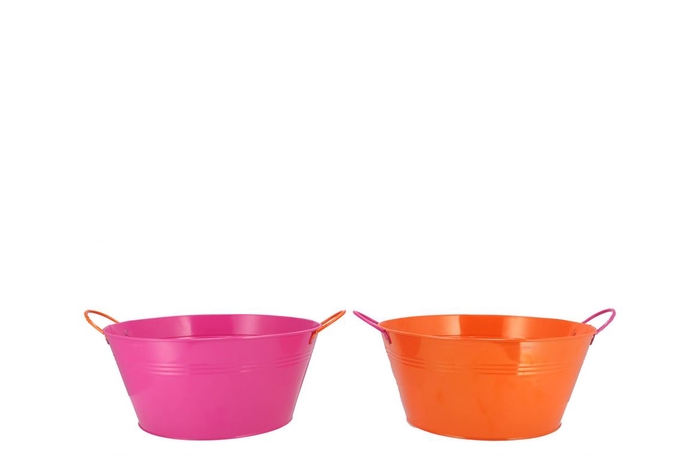 <h4>Zinc Basic Fuchsia/orange Ears Bowl 25x12cm</h4>