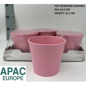 Keramische Pot H% Pink