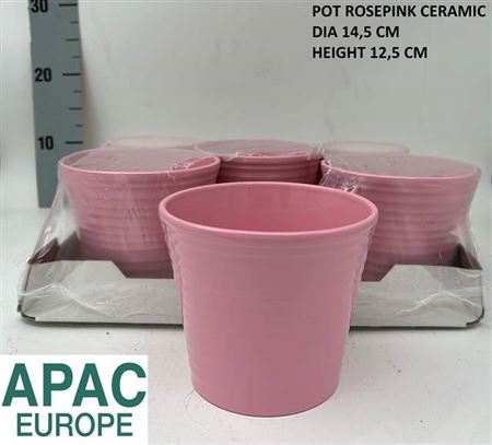 <h4>Keramische Pot H% Pink</h4>