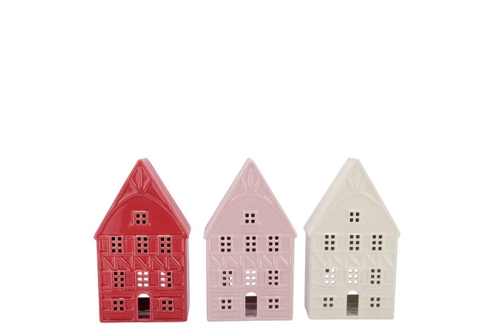 <h4>Jolie Jolly Pink House T-light Ass 15x8x26cm</h4>
