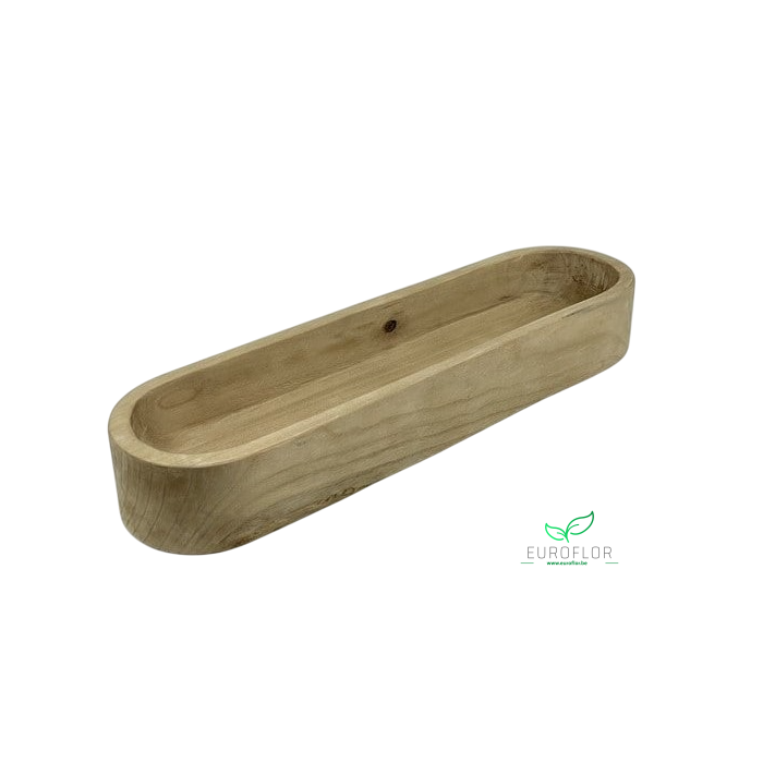 <h4>PAULOWNIA WOOD BIG OVAL PLANTER 70X19XH10</h4>
